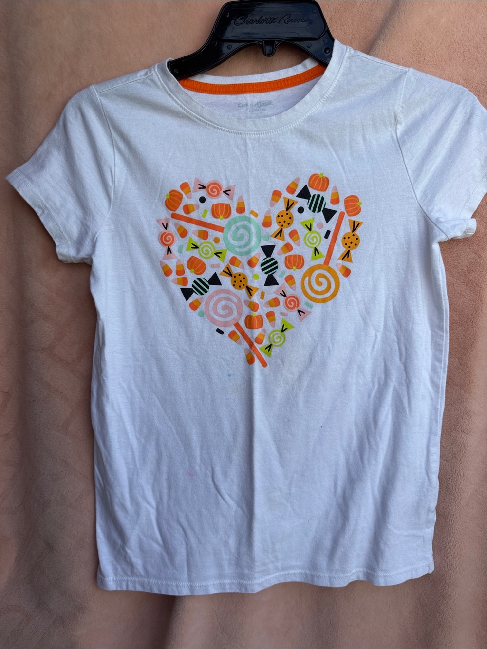 Girls L 10/12 Halloween Tee- FREE WITH PURCHASE, ADD TO BUNDLE OTHERWISE $5
